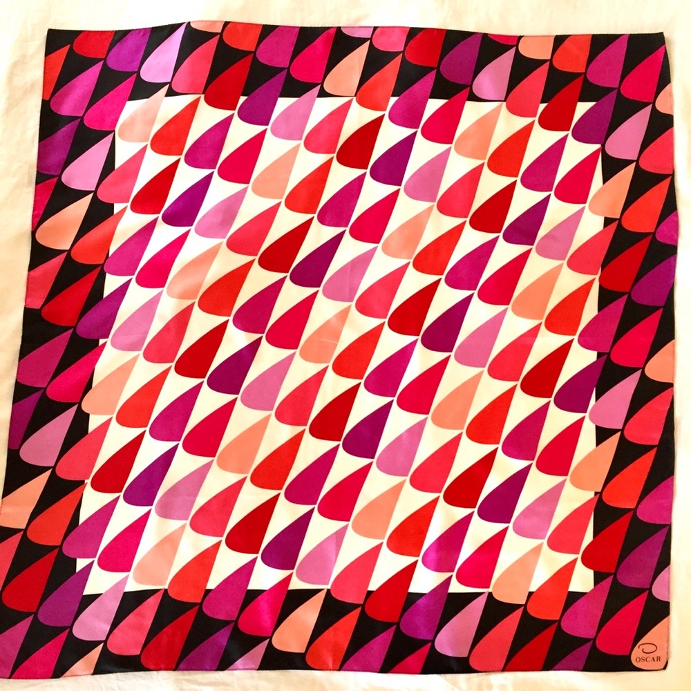 Oscar de la Renta silk scarf